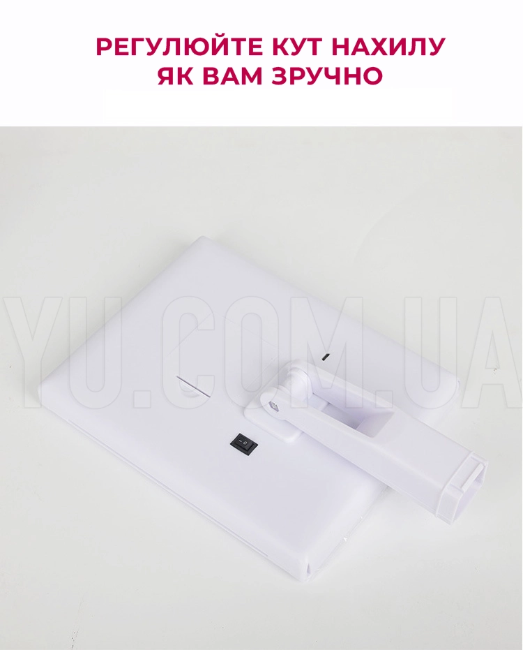 Потрійне дзеркало для макіяжу з LED підсвічуванням сенсорною кнопкою USB та органайзером MA-19
