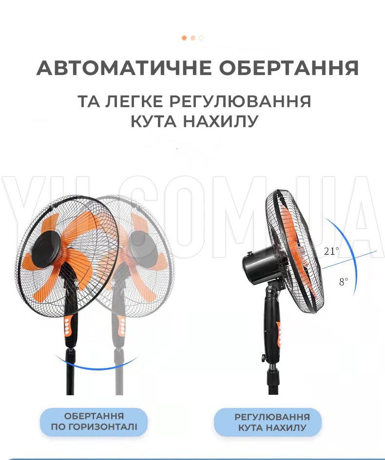 Підлоговий вентилятор MS-1621 з пультом д/в, 3 швидкісні режими, 40 Вт Підлоговий вентилятор MS-1621 з пультом д/в, 3 швидкісні режими, 40 Вт