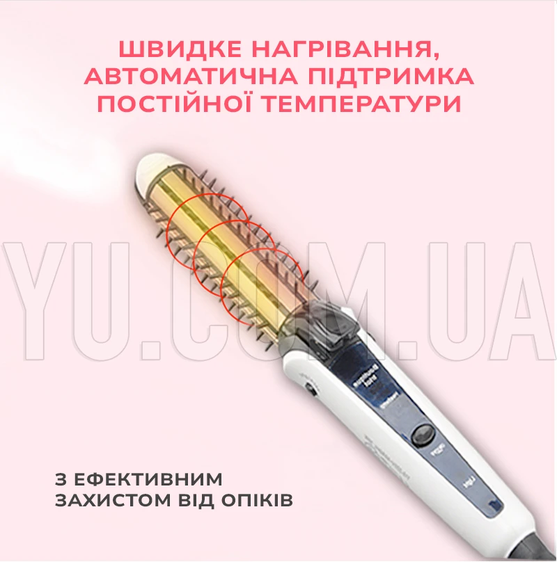 Стайлер для волосся плойка 3 в 1 щипці для вирівнювання, гофре, локони MS-4906 Стайлер для волосся плойка 3 в 1 щипці для вирівнювання, гофре, локони MS-4906