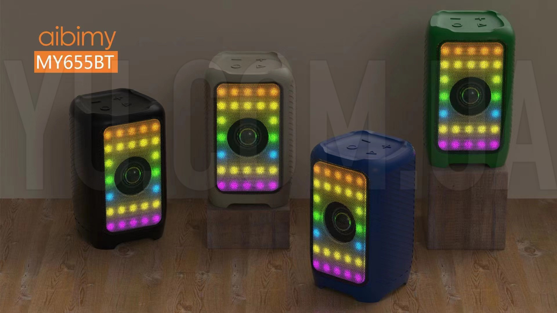 Портативна міні-колонка Bluetooth MY655BT з LED-підсвічуванням Портативна міні-колонка Bluetooth MY655BT з LED-підсвічуванням