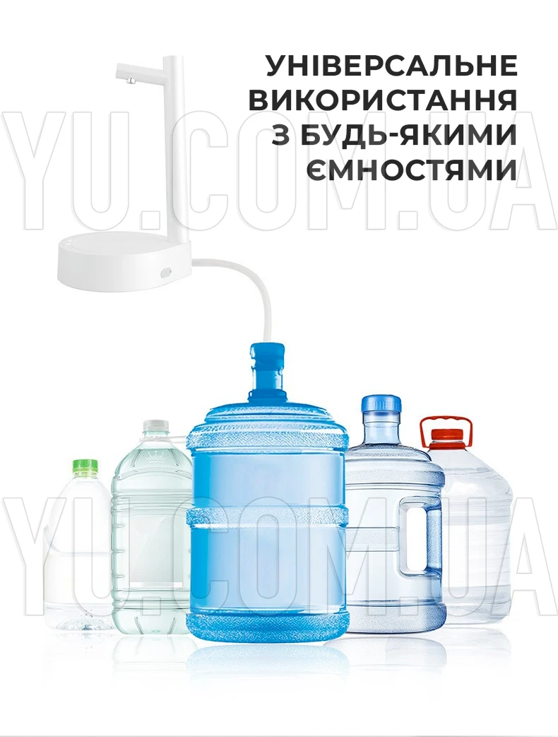Розумний настільний диспенсер для води PO-01 акумуляторна помпа для води на 7 режимів