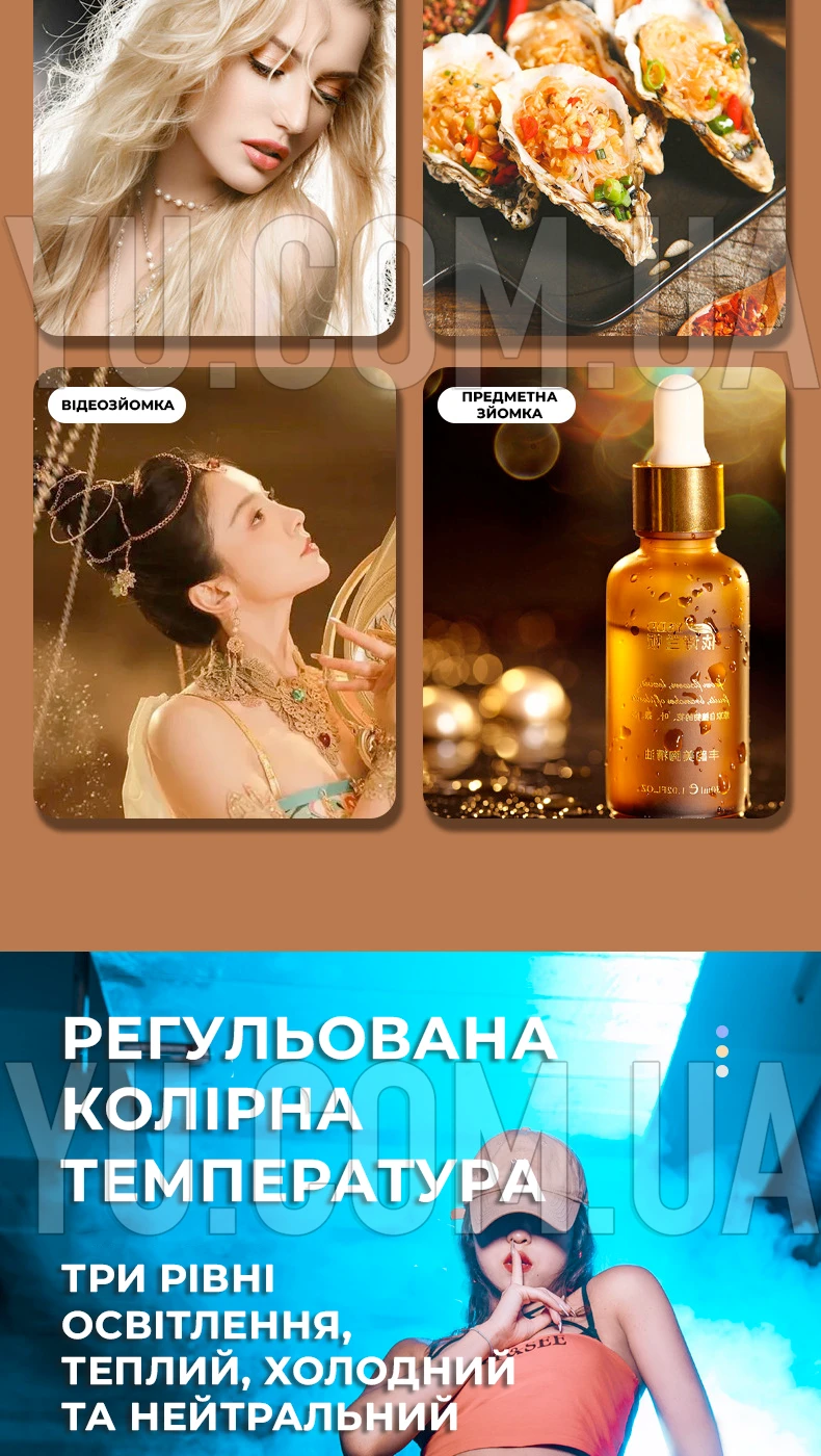 Прямоугольная светодиодная LED лампа PRO-LED-900 прожектор для фото и видеосъемки