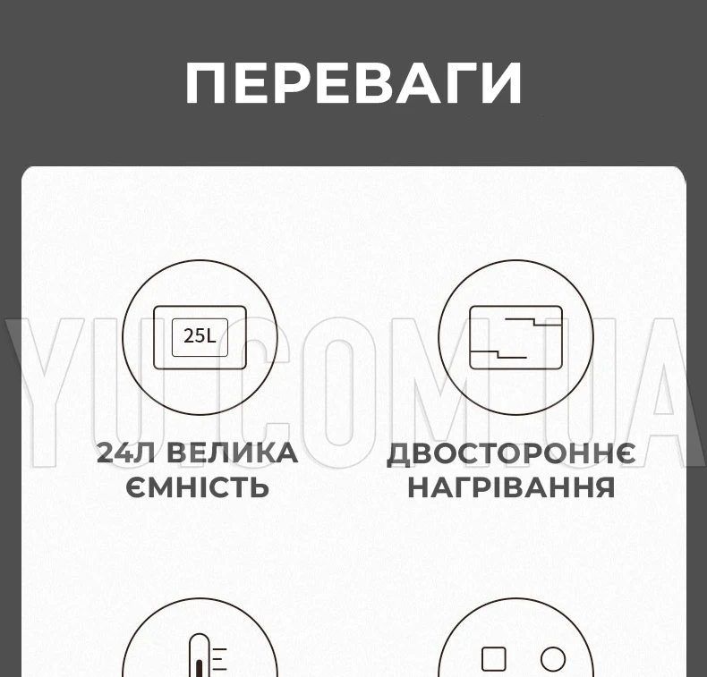 Електрична духовка RAF R5306 24л, біла Електрична духовка RAF R5306 24л, біла