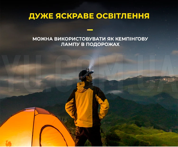 Потужний світлодіодний ліхтар налобний Bailong RJ-8101 XPE+COB Потужний світлодіодний ліхтар налобний Bailong RJ-8101 XPE+COB