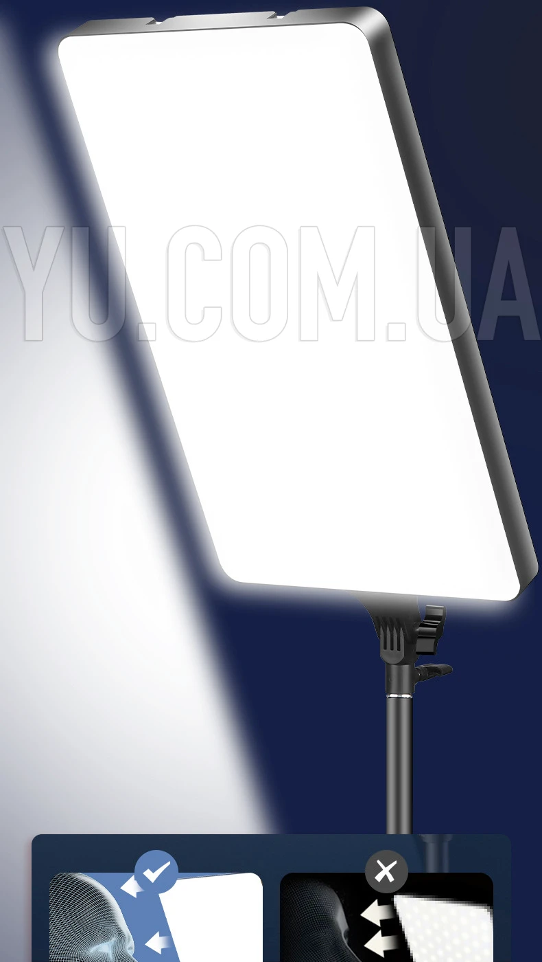 Прямокутна LED світлодіодна селфі RL-24 лампа для фотостудії (2800-7500K) з пультом ДУ Прямокутна LED світлодіодна селфі RL-24 лампа для фотостудії (2800-7500K) з пультом ДУ