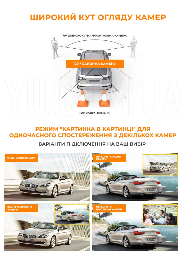 Відеореєстратор FULL HD DVR SD319/z233D із трьома камерами Відеореєстратор FULL HD DVR SD319/z233D із трьома камерами