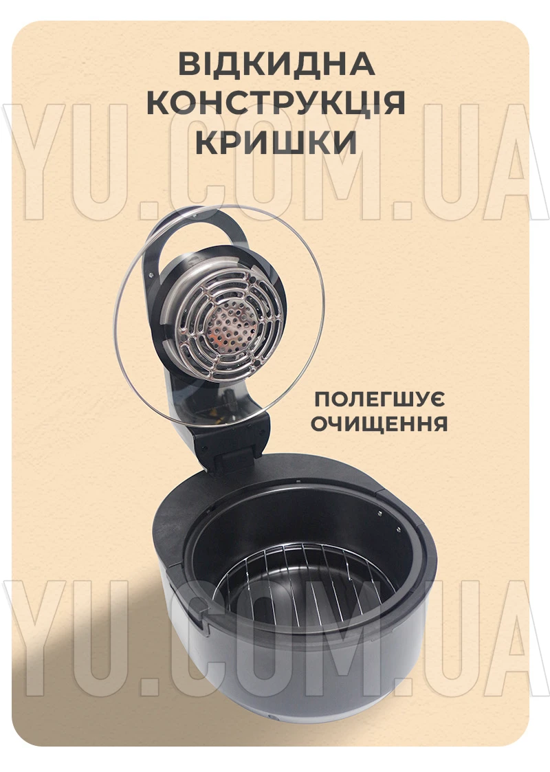 Аерофритюрниця для смаження без масла Su Tai ST-1010 10 л 3800 Вт Аерофритюрниця для смаження без масла Su Tai ST-1010 10 л 3800 Вт
