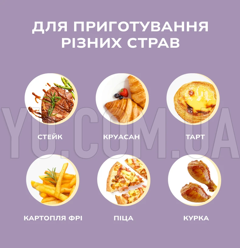 Аерофритюрниця Air Fryer 8л Su Tai ST-805 1800 Вт Аерофритюрниця Air Fryer 8л Su Tai ST-805 1800 Вт