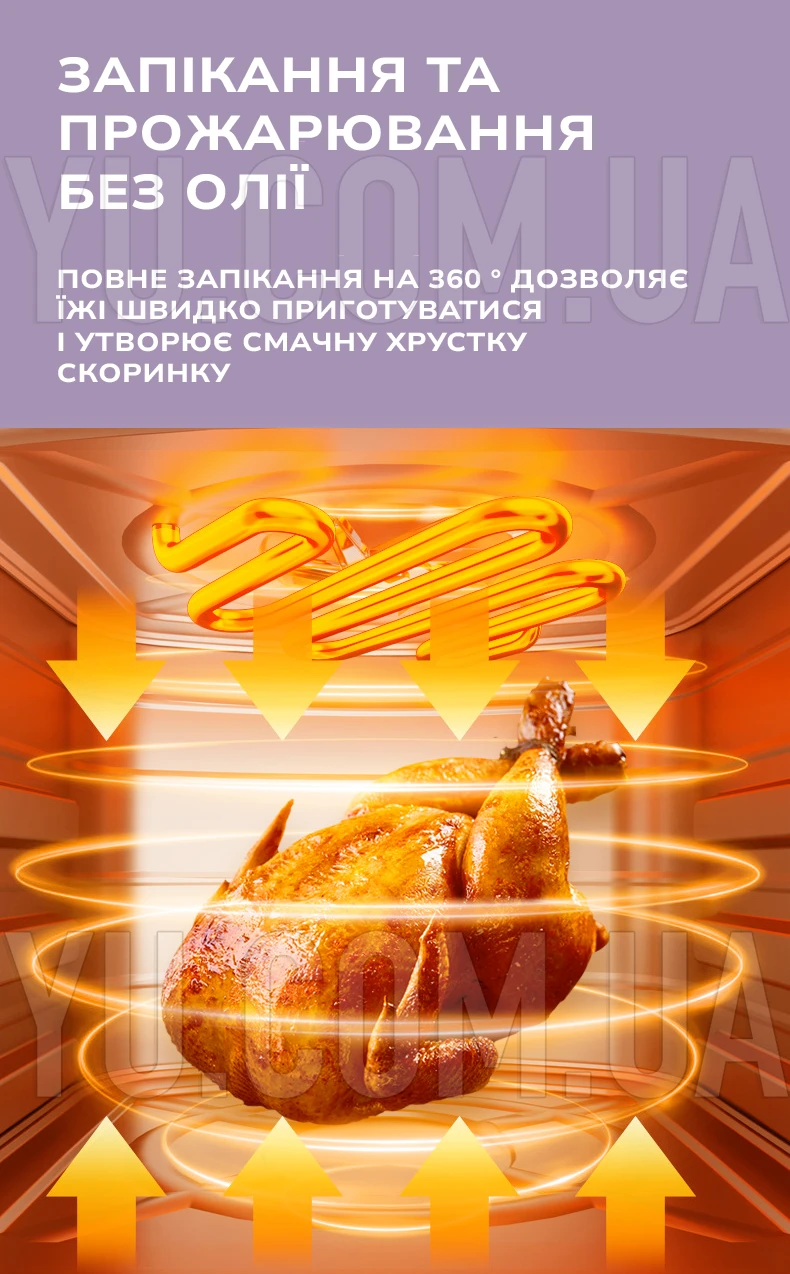 Аерофритюрниця Air Fryer 8л Su Tai ST-805 1800 Вт Аерофритюрниця Air Fryer 8л Su Tai ST-805 1800 Вт