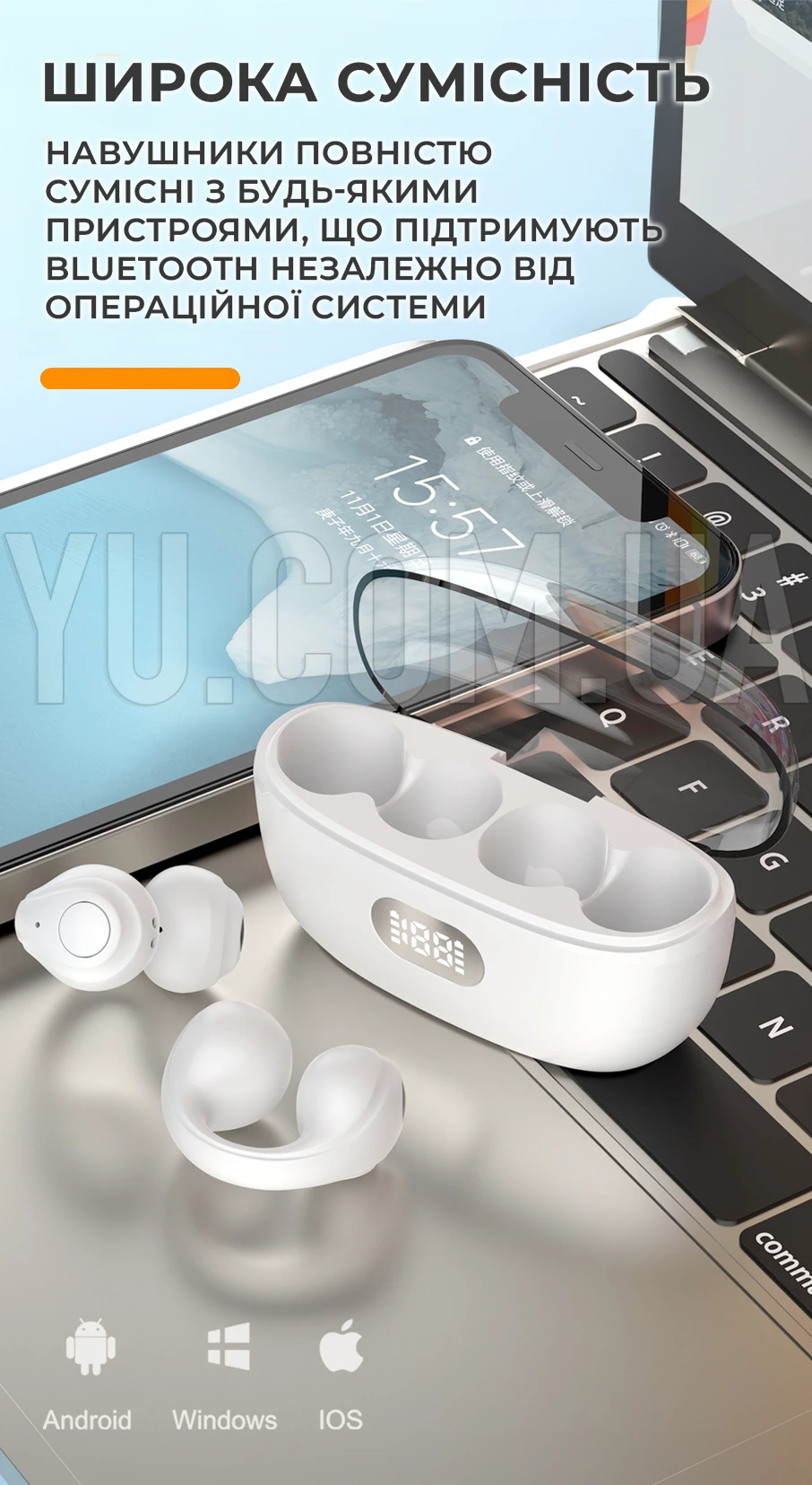 Спортивні бездротові навушники-затискачі NB796 Bluetooth Спортивні бездротові навушники-затискачі NB796 Bluetooth