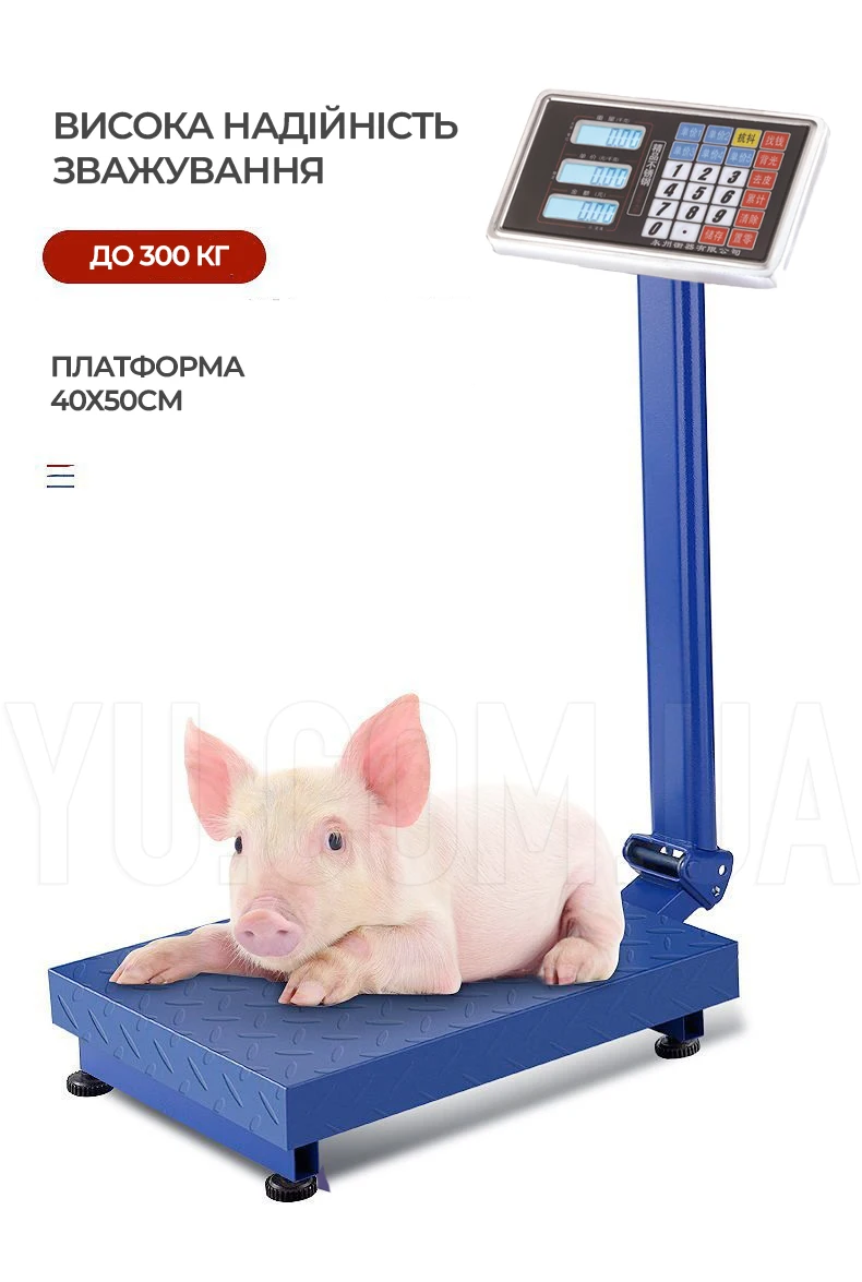 Ваги електронні торгові 300кг 40х50см 4В посилена платформа BITEK TCK-300KG Ваги електронні торгові 300кг 40х50см 4В посилена платформа BITEK TCK-300KG