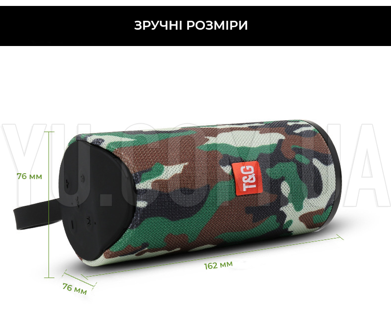 Портативна Bluetooth колонка T&G вологостійка TG-113 Портативна Bluetooth колонка T&G вологостійка TG-113