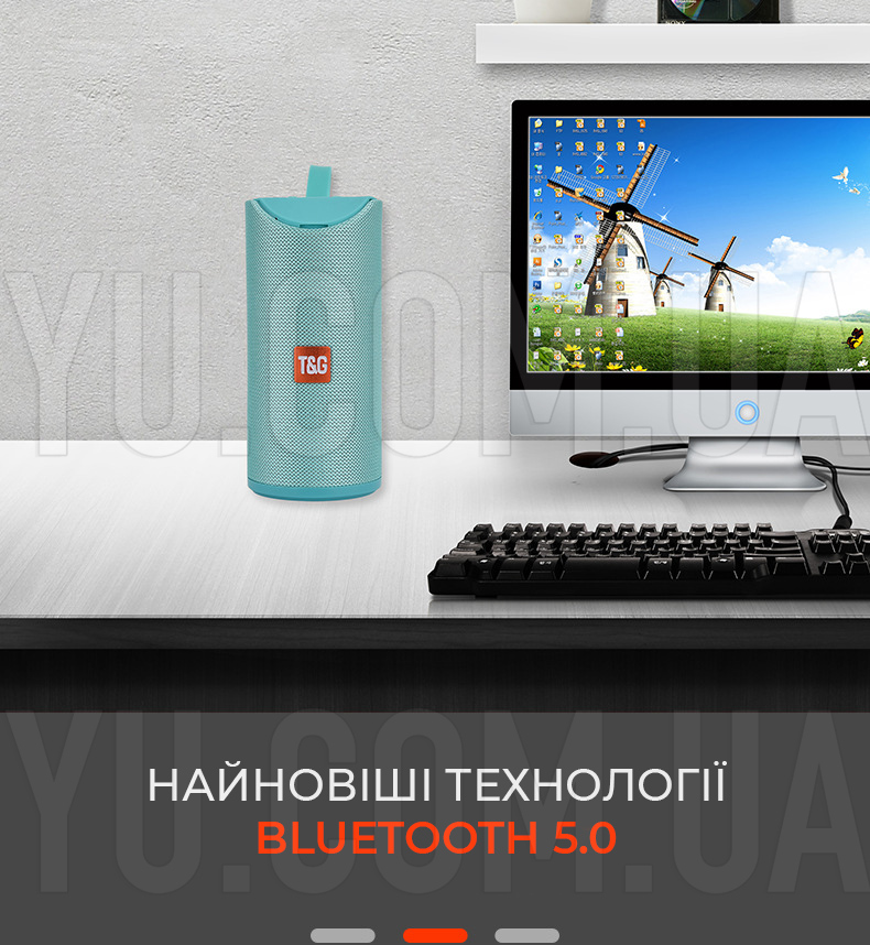 Портативна Bluetooth колонка T&G вологостійка TG-113 Портативна Bluetooth колонка T&G вологостійка TG-113