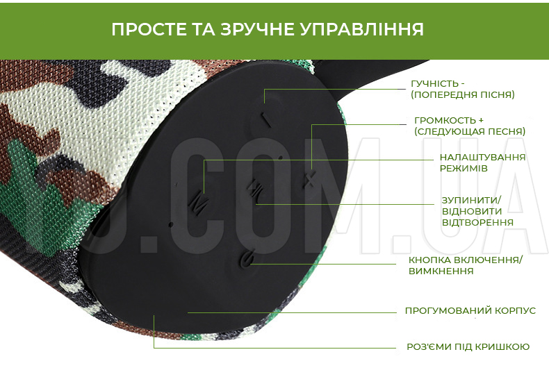 Портативна Bluetooth колонка T&G вологостійка TG-113 Портативна Bluetooth колонка T&G вологостійка TG-113