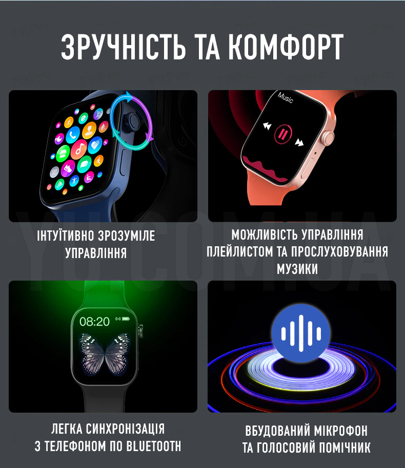 Розумні спортивні сенсорні годинники Smart Watch TK700 Розумні спортивні сенсорні годинники Smart Watch TK700