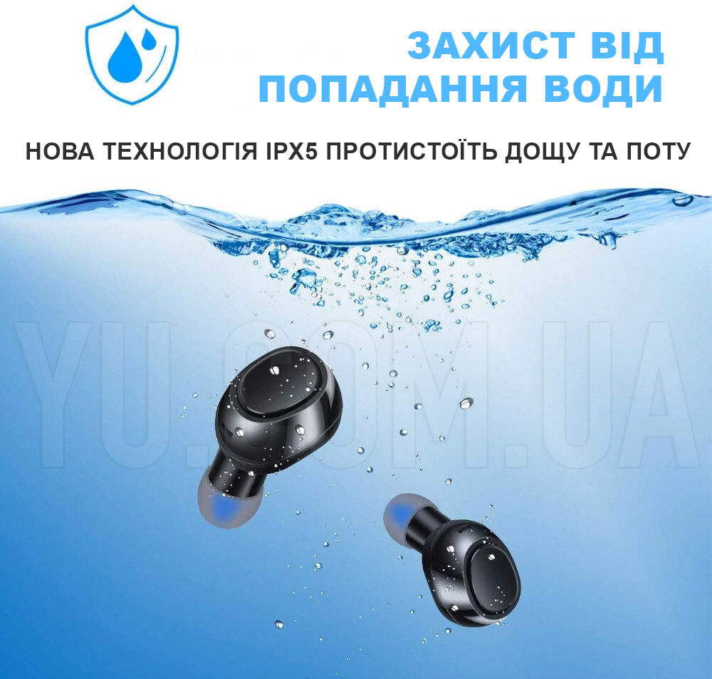 Бездротові комфортні вакуумні навушники Bluetooth в кейсі TWS-19