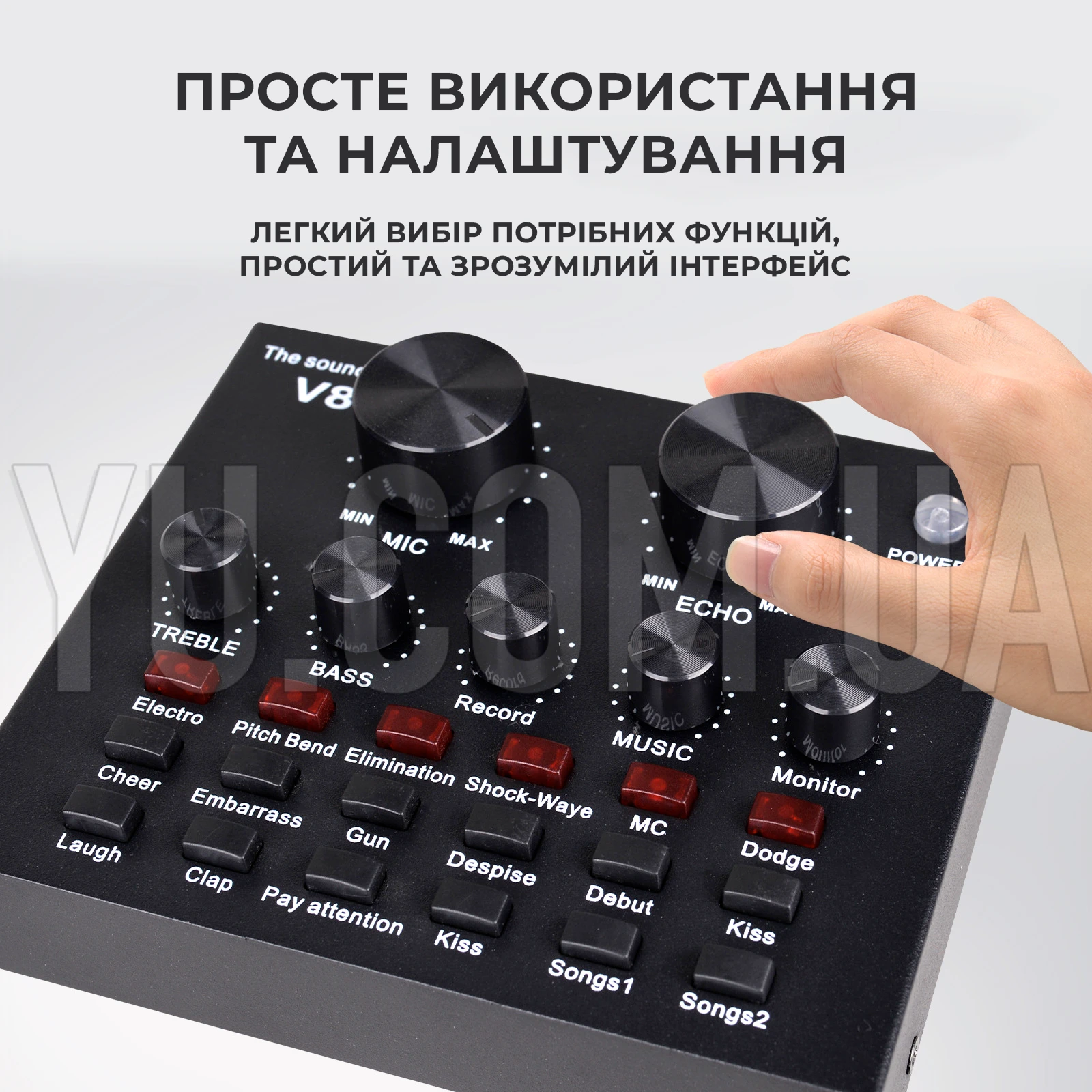 Внешняя звуковая карта адаптер аудиоинтерфейс Bluetooth Live Sound Card V8 USB-гарнитура для микрофона Внешняя звуковая карта адаптер аудиоинтерфейс Bluetooth Live Sound Card V8 USB-гарнитура для микрофона