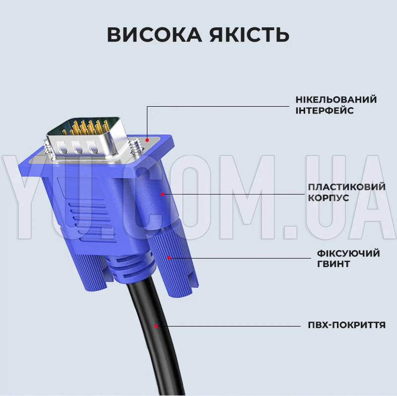 Шнур VGA 10M 3+4 сетевой кабель многофункциональный для монитора Шнур VGA 10M 3+4 сетевой кабель многофункциональный для монитора
