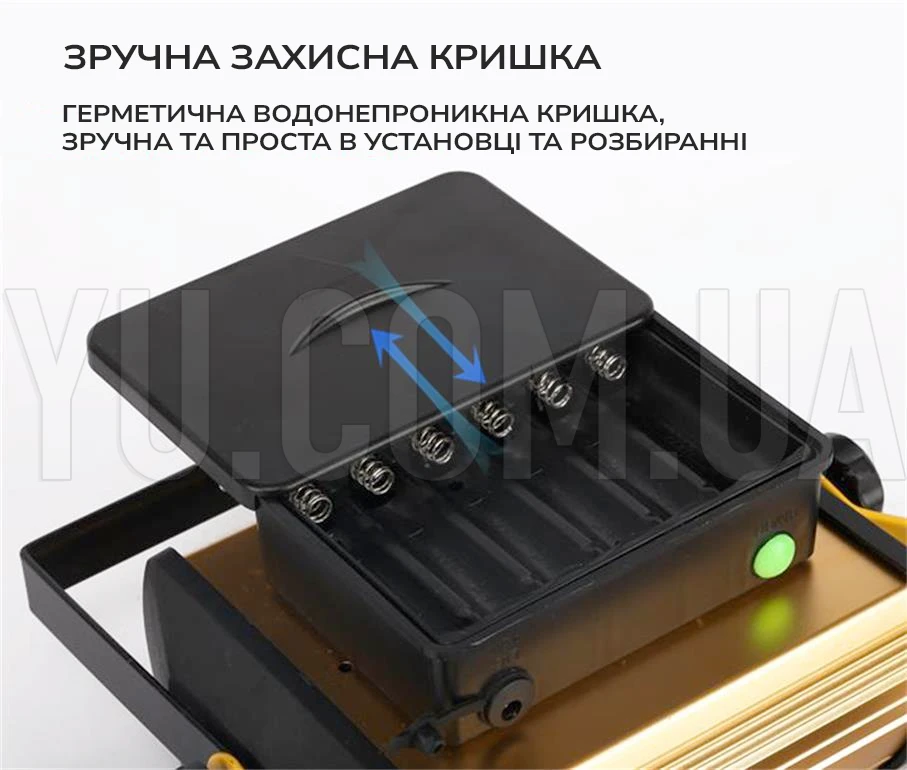 Прожектор ліхтар LED W808 100 W світлодіодний від мережі та від акумуляторних батарей Прожектор ліхтар LED W808 100 W світлодіодний від мережі та від акумуляторних батарей