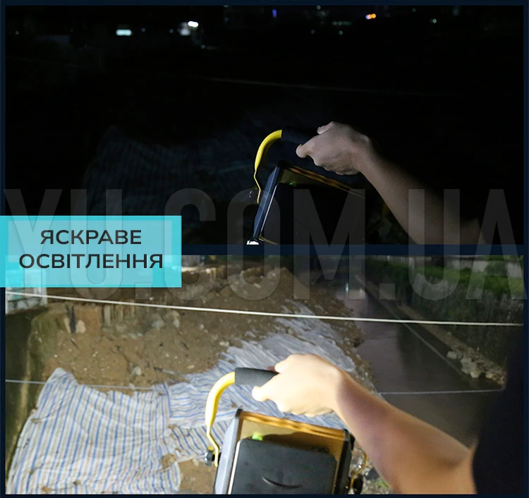 Прожектор ліхтар LED W808 100 W світлодіодний від мережі та від акумуляторних батарей Прожектор ліхтар LED W808 100 W світлодіодний від мережі та від акумуляторних батарей