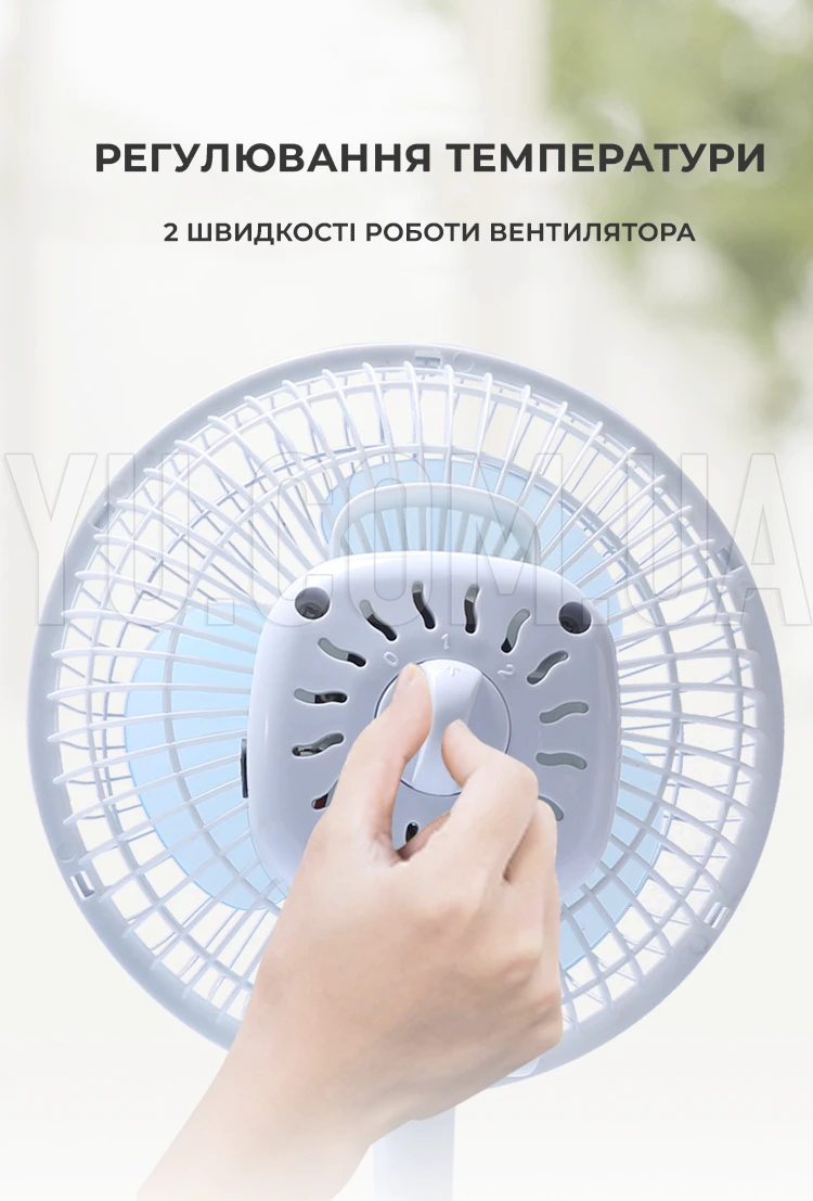 Настільний вентилятор WimpeX WX-601TF 30 Вт 2 швидкості Настільний вентилятор WimpeX WX-601TF 30 Вт 2 швидкості