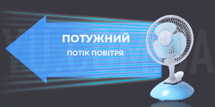 Настільний вентилятор WimpeX WX-601TF 30 Вт 2 швидкості Настільний вентилятор WimpeX WX-601TF 30 Вт 2 швидкості