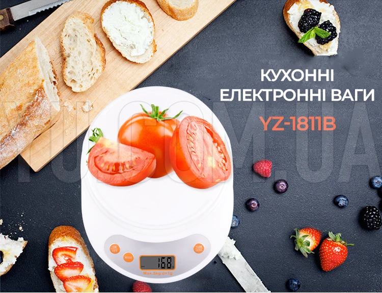 Кухонні ваги зі знімною круглою чашею на 5 кг YZ-1811B EK-02 кухонні ваги для кондитера Кухонні ваги зі знімною круглою чашею на 5 кг YZ-1811B EK-02 кухонні ваги для кондитера