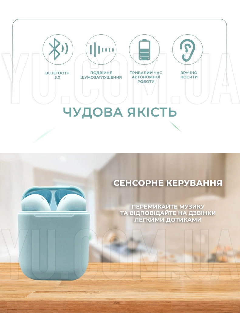 Бездротові навушники із сенсорним керуванням i11b TWS Bluetooth 5.0 Бездротові навушники із сенсорним керуванням i11b TWS Bluetooth 5.0