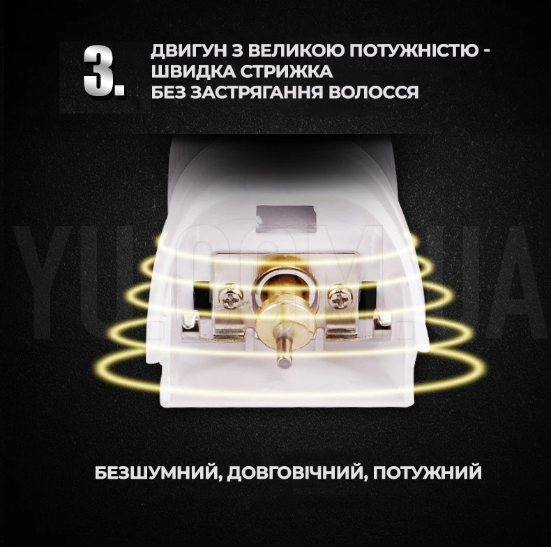 Професійна акумуляторна машинка для стрижки Gemei Gm-6001 з керамічними лезами Професійна акумуляторна машинка для стрижки Gemei Gm-6001 з керамічними лезами