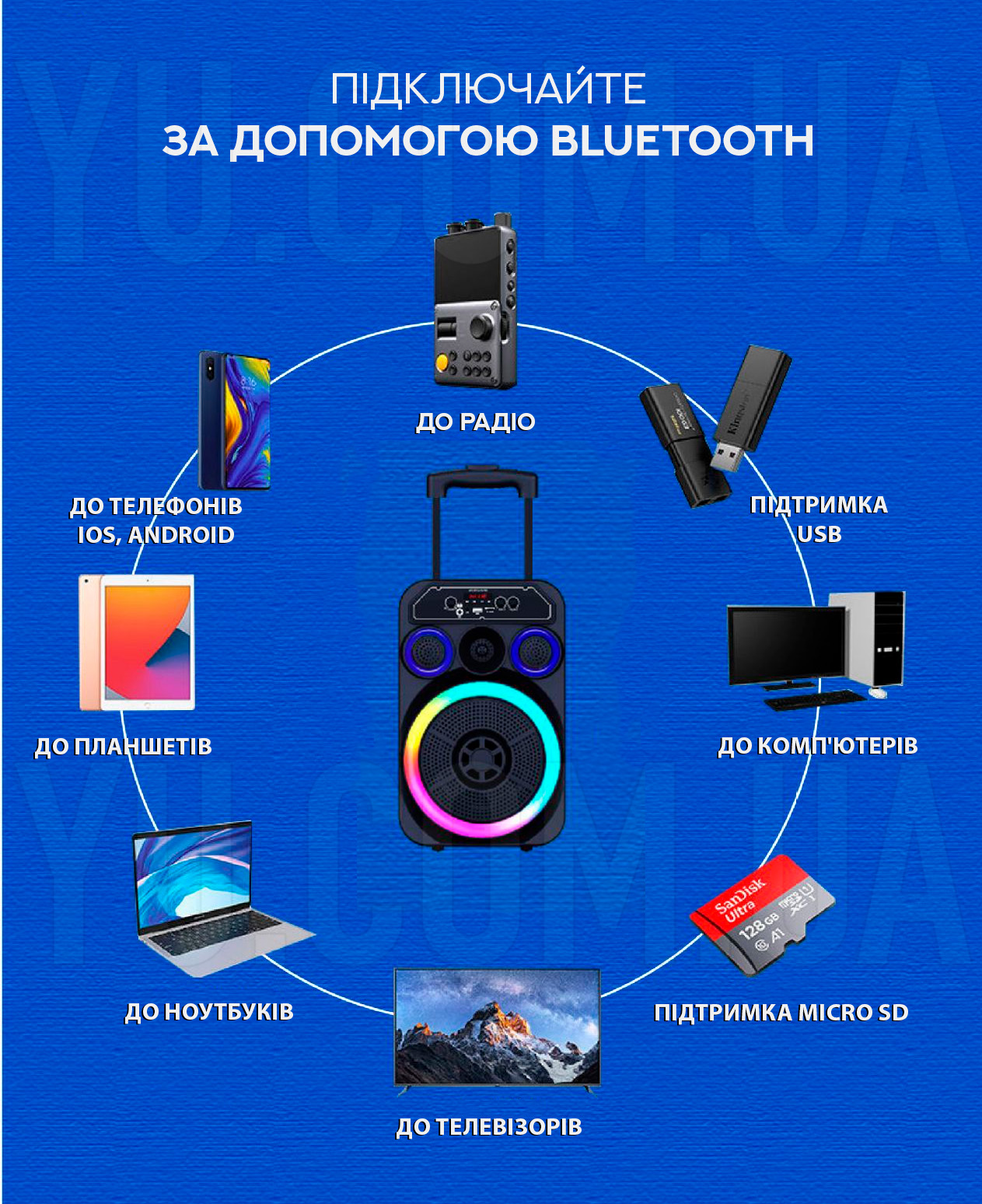 Автономна акустична система JBK-807 Автономна акустична система JBK-807