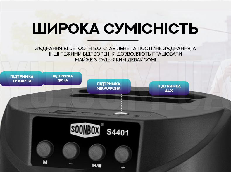 Автономна акустична система Soonbox S4401 Автономна акустична система Soonbox S4401