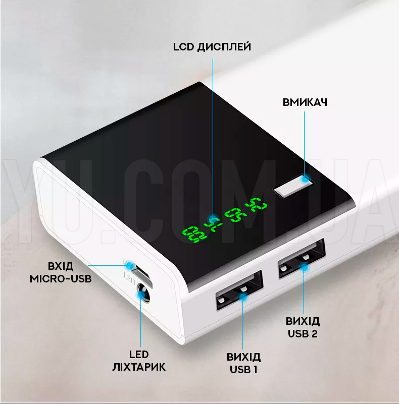 Зовнішній аккумулятор Power Bank Romoss KC 12 20000 mAh Зовнішній аккумулятор Power Bank Romoss KC 12 20000 mAh