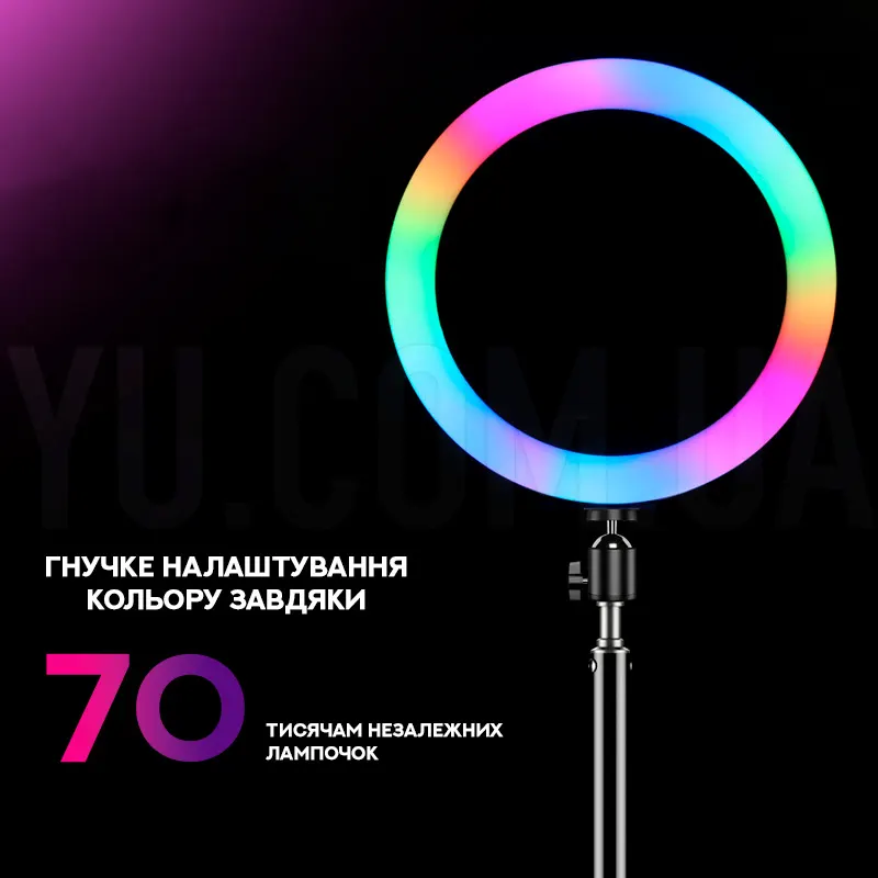 Кільцева світлодіодна RGB LED лампа MJ33 Кільцева світлодіодна RGB LED лампа MJ33