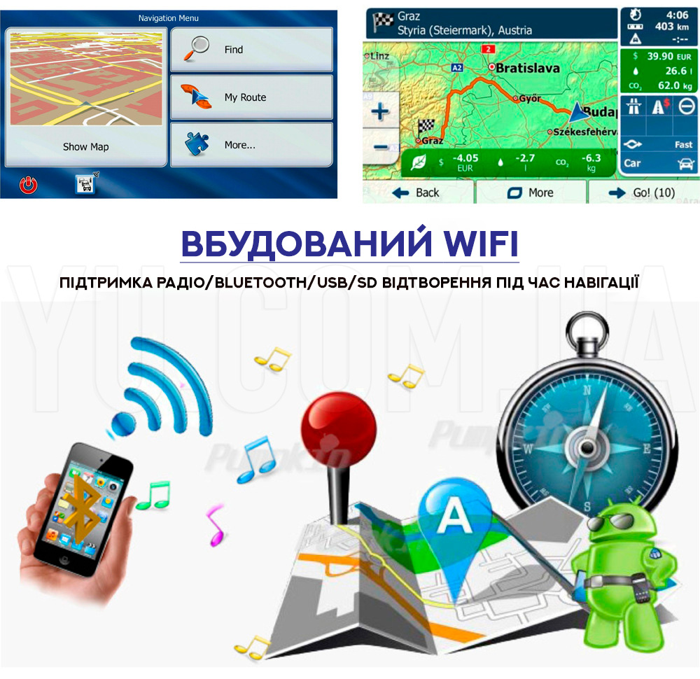 Автомагнітола MP4 PI-707 Android 2DIN / GPS/WiFi/2Gb Автомагнітола MP4 PI-707 Android 2DIN / GPS/WiFi/2Gb