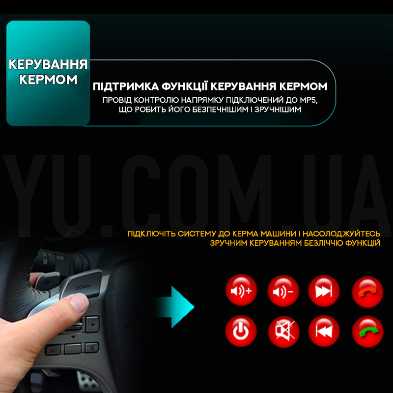 Автомагнітола 7150G GPS 1DIN з Bluetooth та виїзним екраном 7” (2 пульта)
