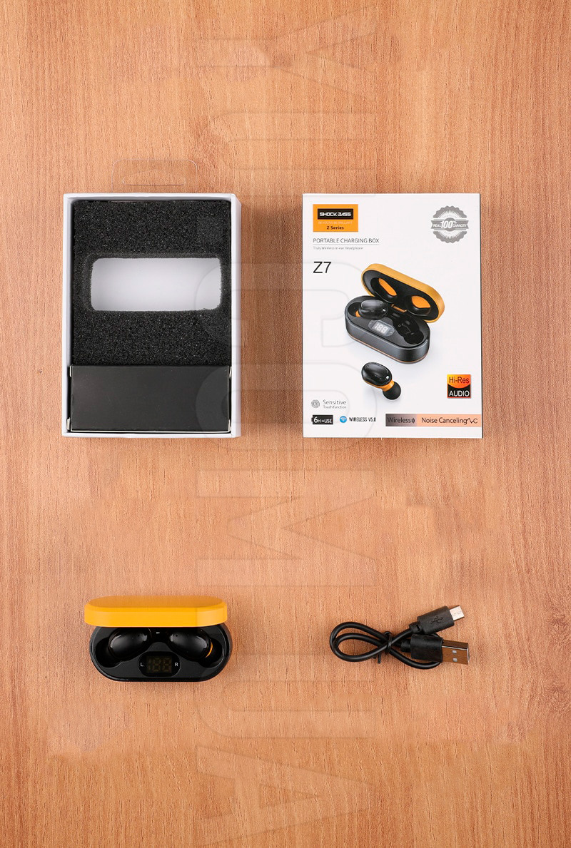 Потужні навушники Double із кейсом Bluetooth Shock Bass TWS-Z7 Потужні навушники Double із кейсом Bluetooth Shock Bass TWS-Z7