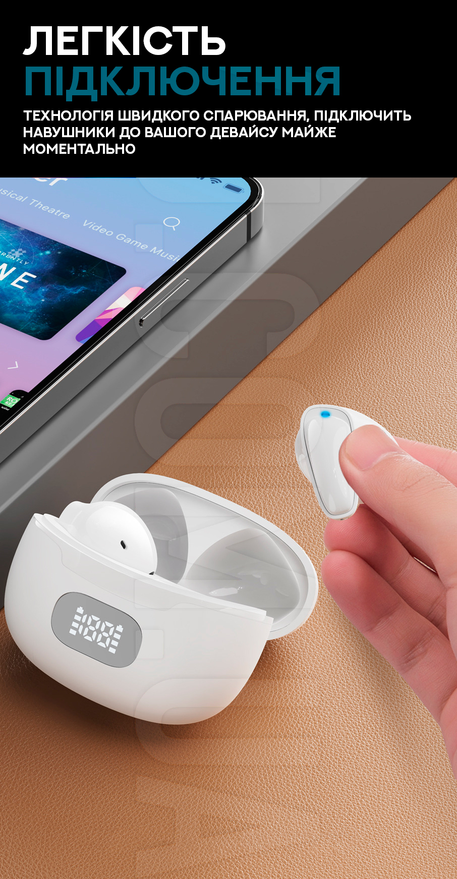 Беспроводные Bluetooth наушники Bluetooth True Wireless Earbuds Z35