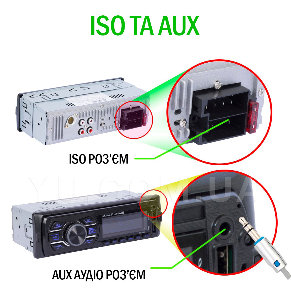 Автомагнітола 1DIN Bluetooth з RGB підсвічуванням і пультом управління