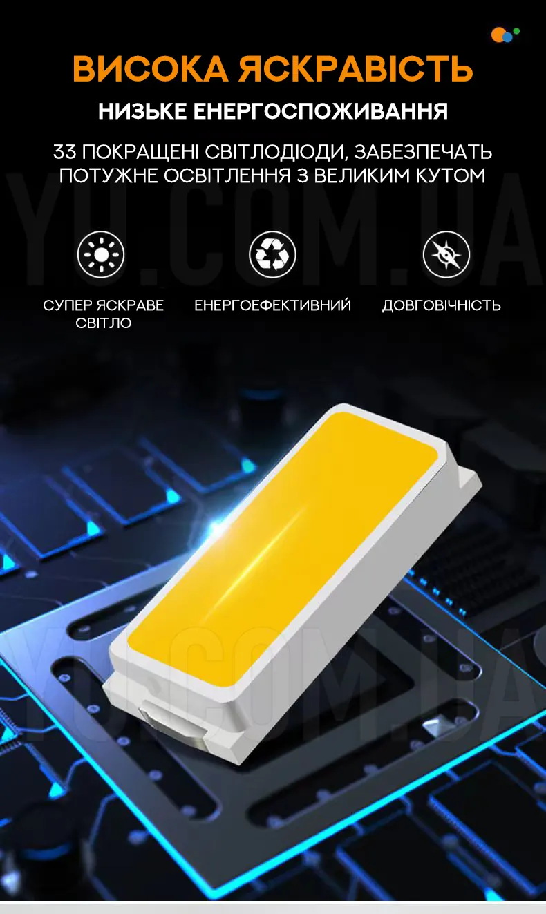 Акумуляторний LED ліхтар із сонячною панеллю YD 2205 Акумуляторний LED ліхтар із сонячною панеллю YD 2205