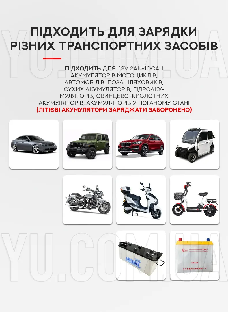 Зарядний пристрій для акумуляторів 12V6A Зарядний пристрій для акумуляторів 12V6A