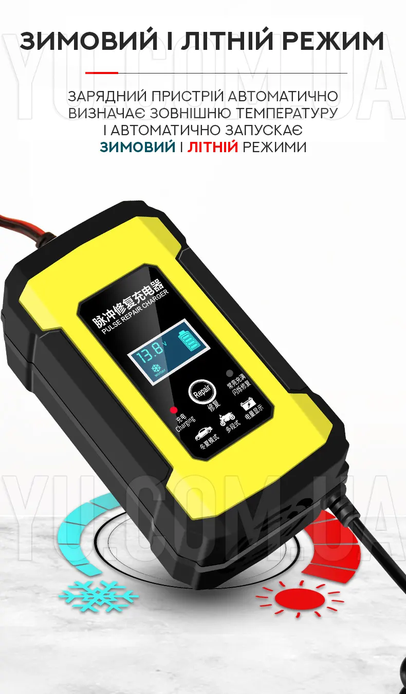 Зарядний пристрій для акумуляторів 12V6A Зарядний пристрій для акумуляторів 12V6A