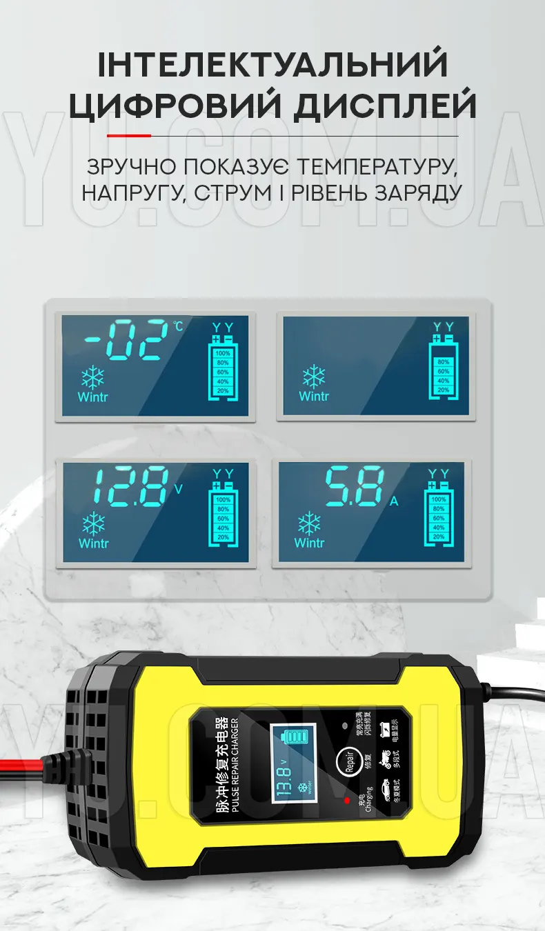 Зарядний пристрій для акумуляторів 12V6A Зарядний пристрій для акумуляторів 12V6A