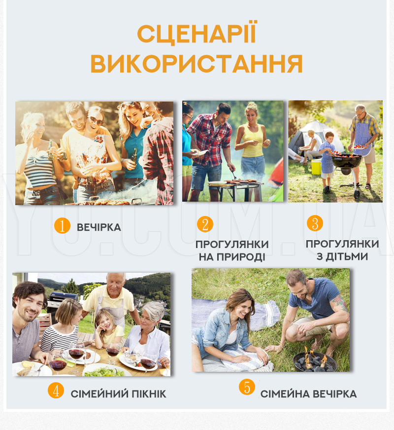 Набор для мангала BBQ Tools Set AL-5 в алюминиевом кейсе 37х13х7см Набор для мангала BBQ Tools Set AL-5 в алюминиевом кейсе 37х13х7см