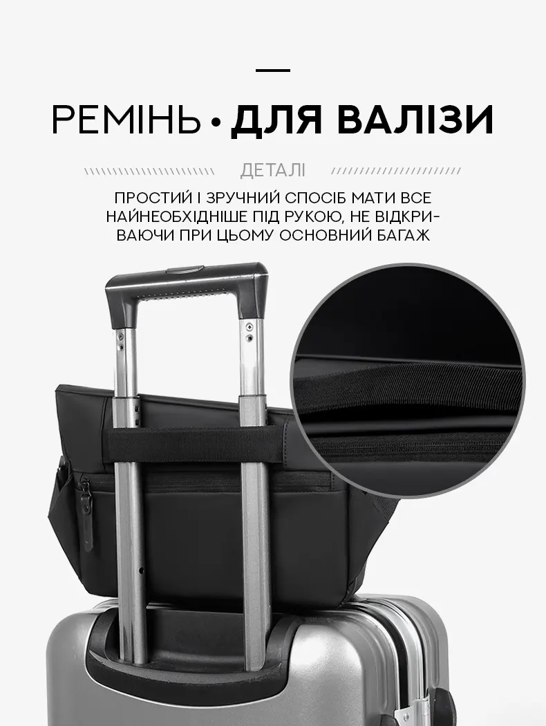 Поясна сумка-бананка Confident ATN-T-578A Поясна сумка-бананка Confident ATN-T-578A