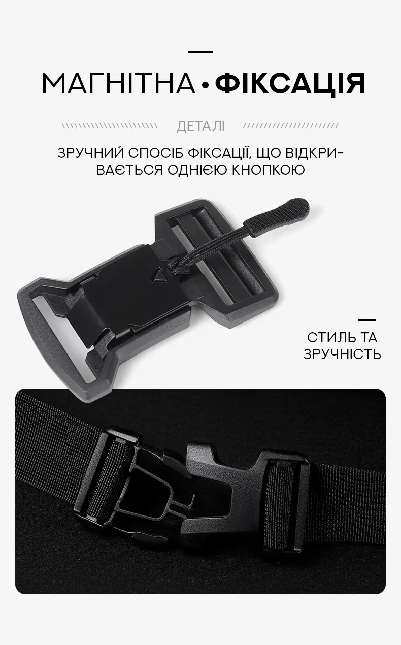Поясна сумка-бананка Confident ATN-T-578A Поясна сумка-бананка Confident ATN-T-578A