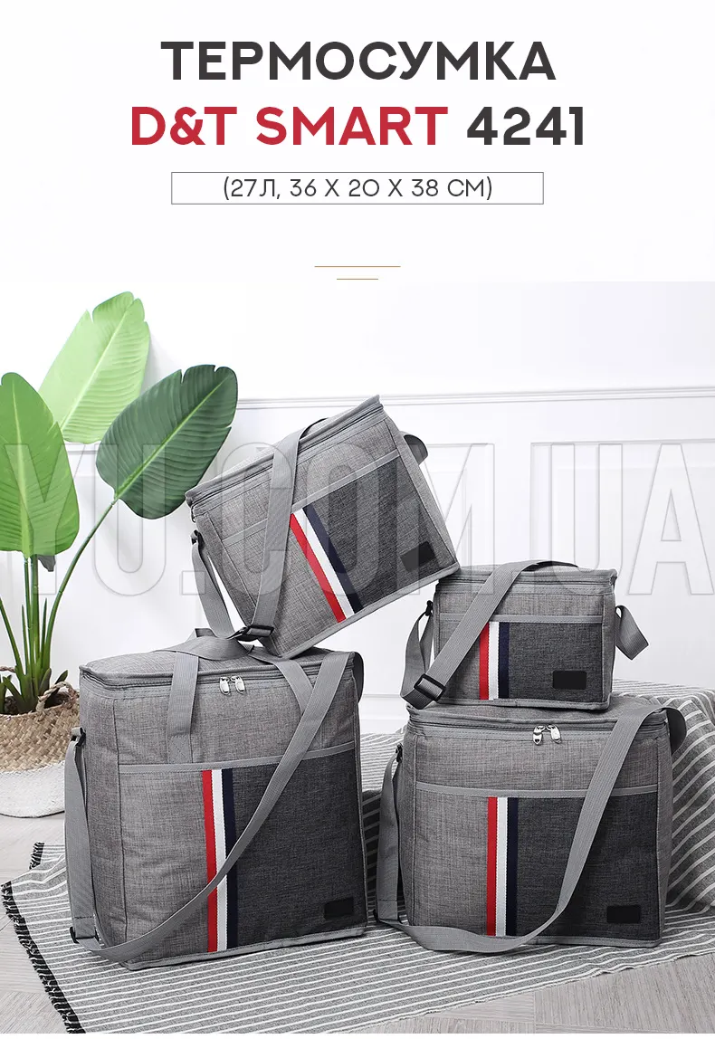 Термосумка D&T Smart 4241 (27л, 36 x 20 x 38 см) Термосумка D&T Smart 4241 (27л, 36 x 20 x 38 см)