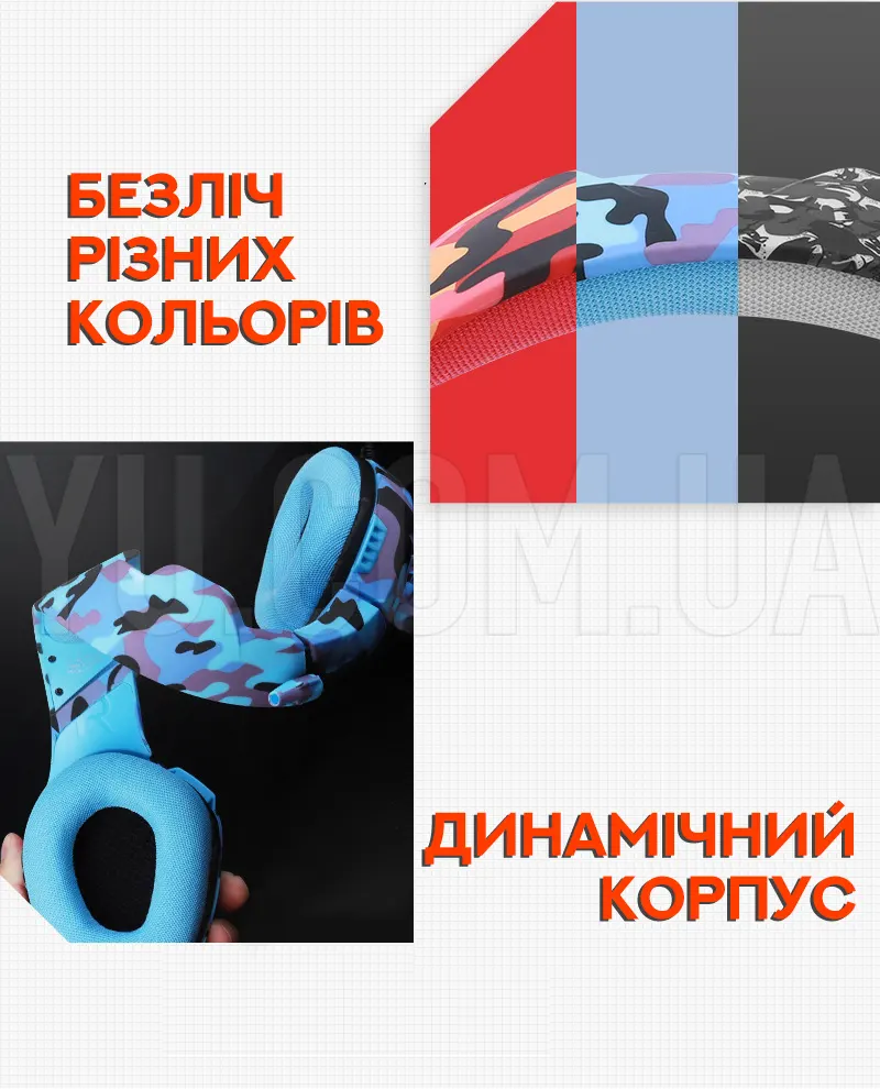 Ігрові навушники Onikuma K1B з мікрофоном Хакі Ігрові навушники Onikuma K1B з мікрофоном Хакі