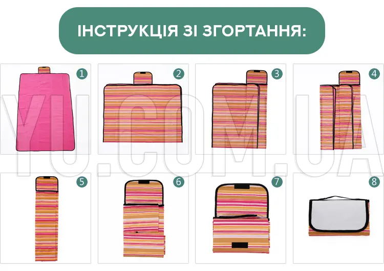 Складной водонепроницаемый коврик для пикника Складной водонепроницаемый коврик для пикника