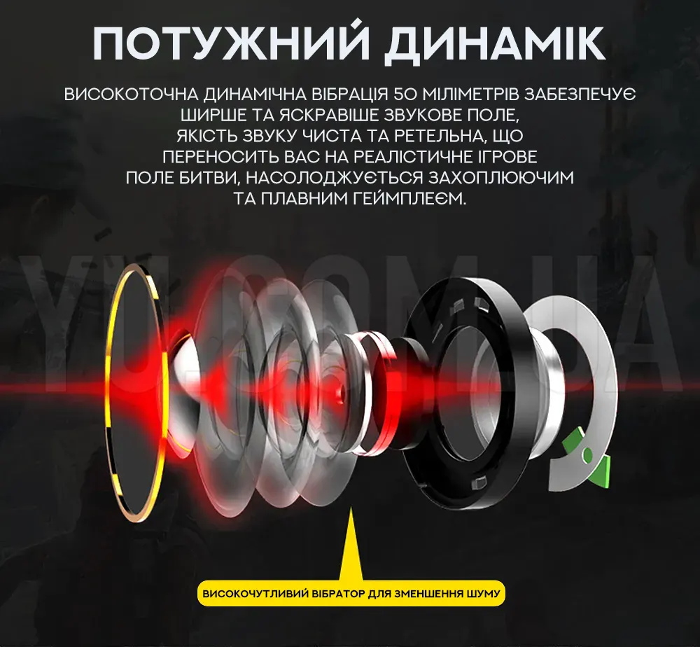 Ігрові навушники з підсвічуванням та мікрофоном Q8 Ігрові навушники з підсвічуванням та мікрофоном Q8
