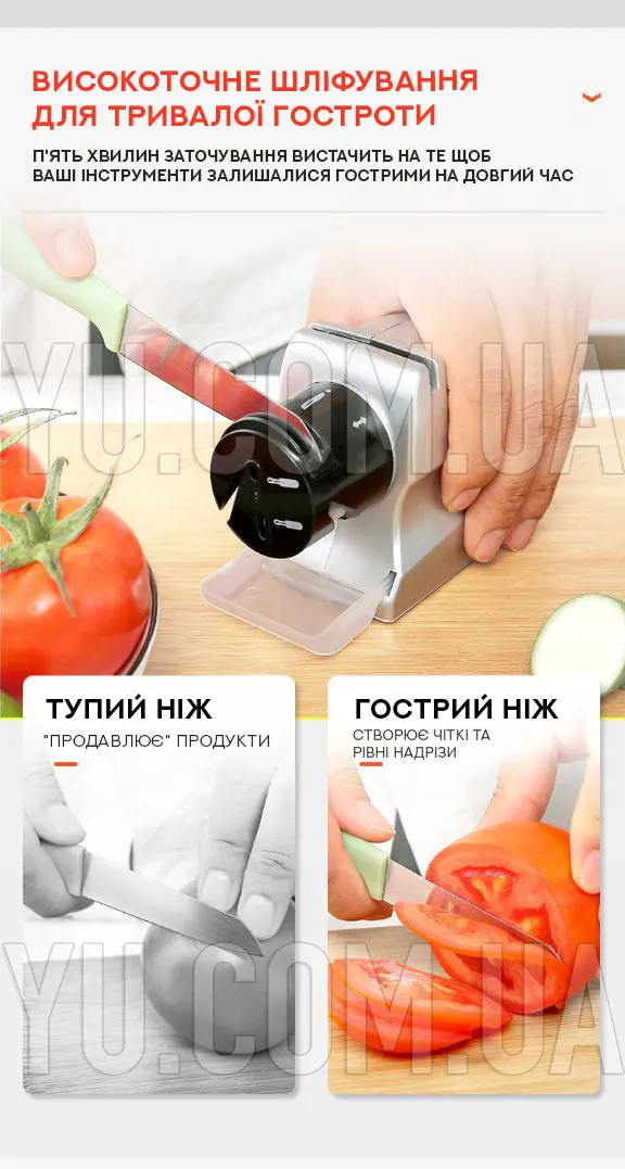Электрическая точилка для ножей и ножниц ELECTRIC SHARPENER Электрическая точилка для ножей и ножниц ELECTRIC SHARPENER
